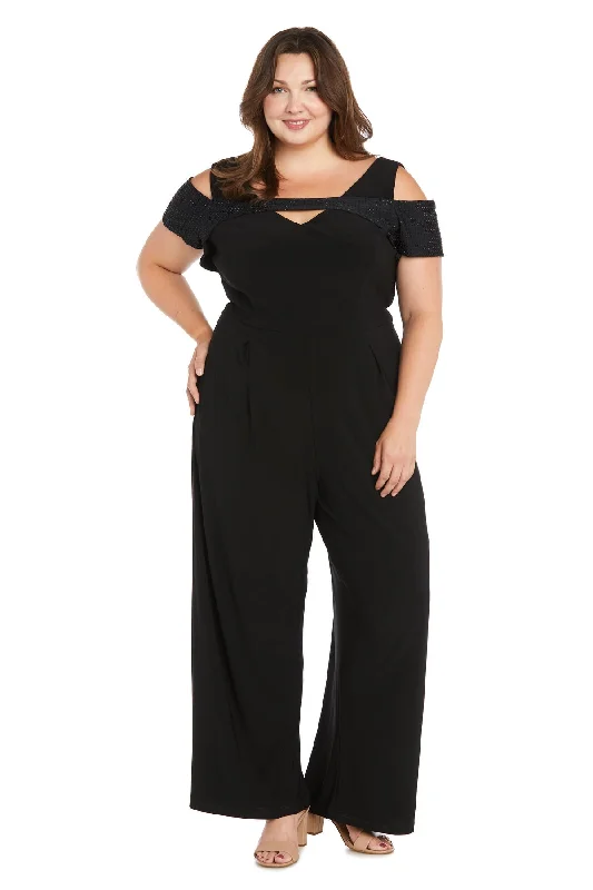 R&M Richards 3284W Long Formal Jumpsuit Plus Size