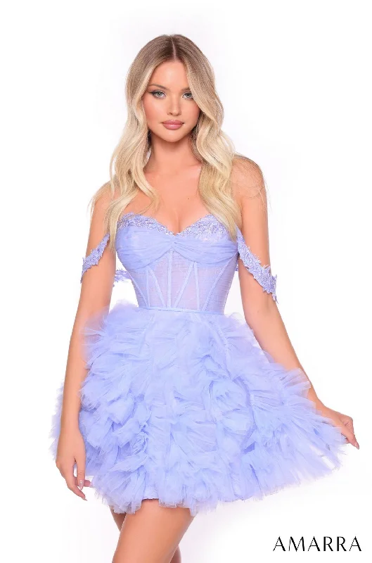 Amarra 88015 Homecoming Short A Line Cocktail Dress