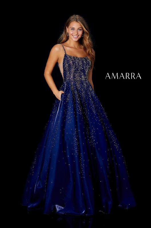 Amarra 87292 A Line Long Ball Gown Formal Prom Dress