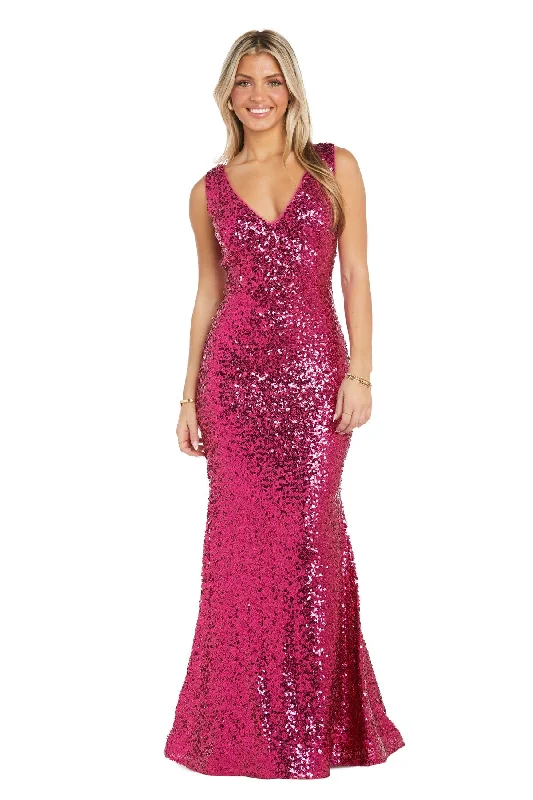 Morgan & Co 13313 Long Sequin Evening Gown Formal Dress