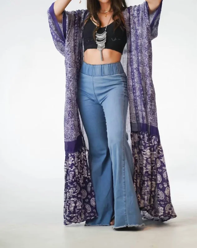 Ada Duster Kimono In Purple