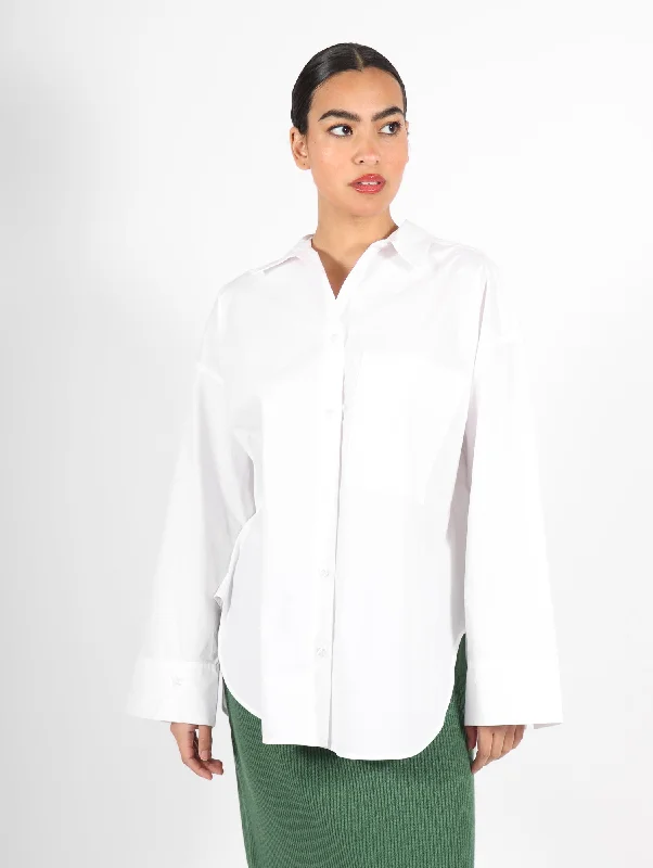 Derris Shirt in White by Malene Birger