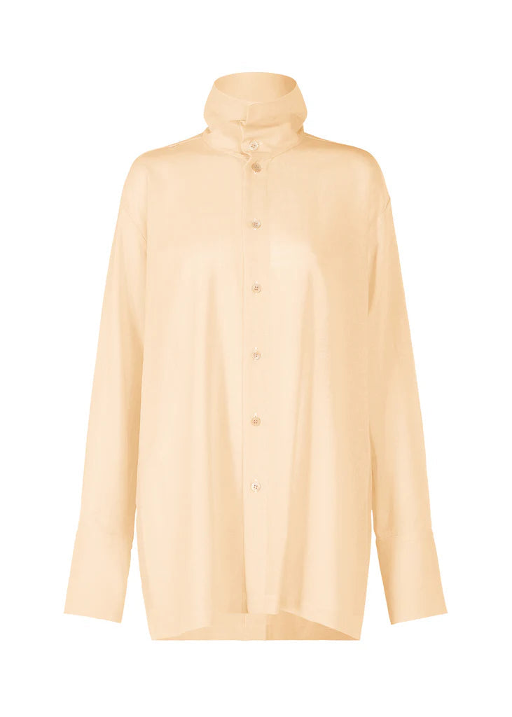 Enclothe Layered Shirt in Moon White by Issey Miyake