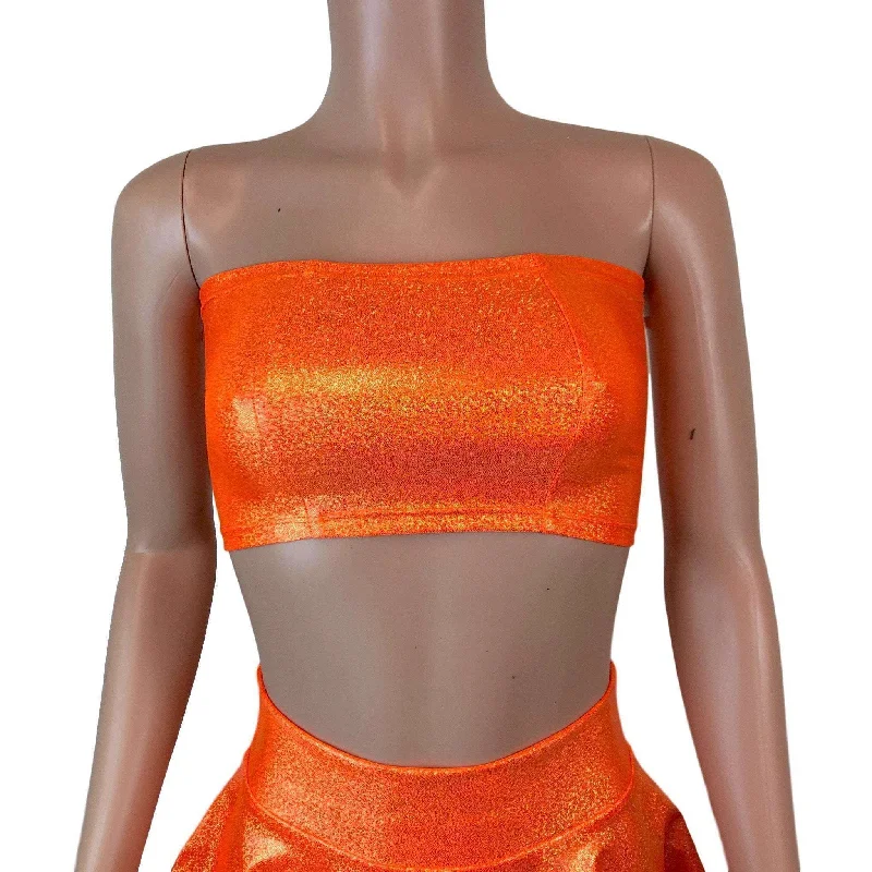 Tube Top Bandeau - Orange Sparkle