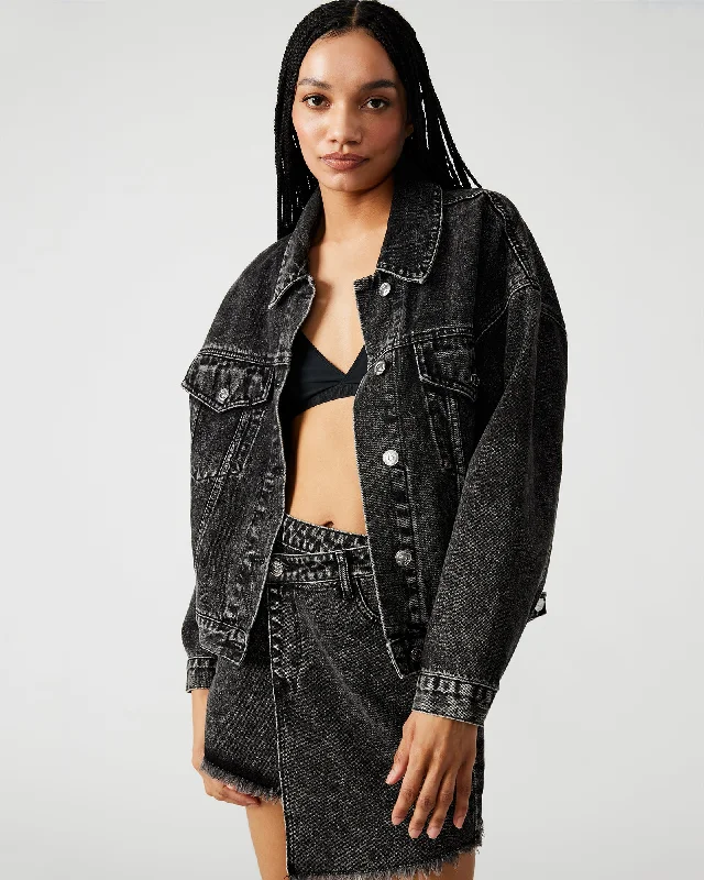 SIENNA DENIM JACKET BLACK