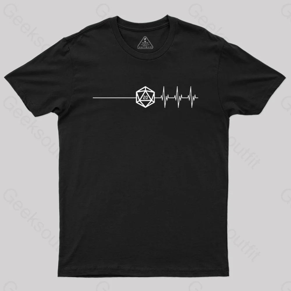 Death Save Critical Success Nat20 D20 T-Shirt