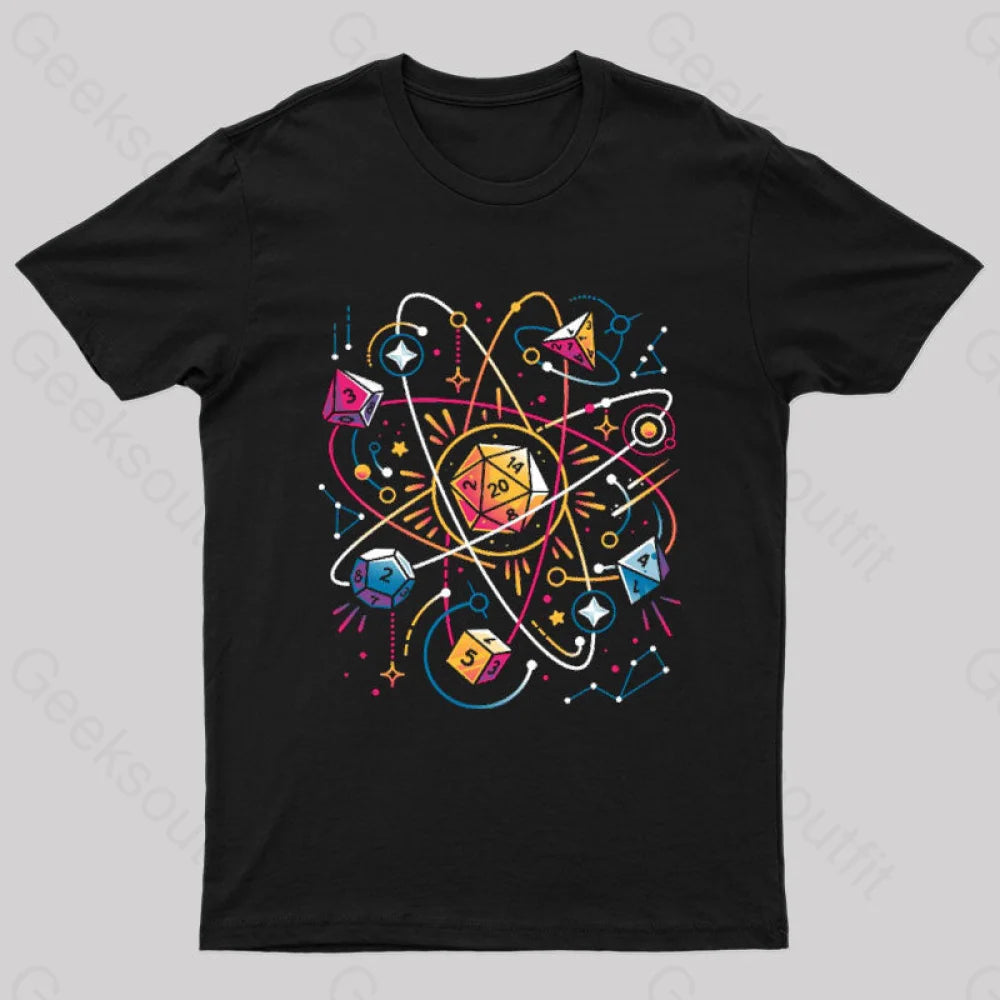 Orbital Atomic Dice Geek T-Shirt