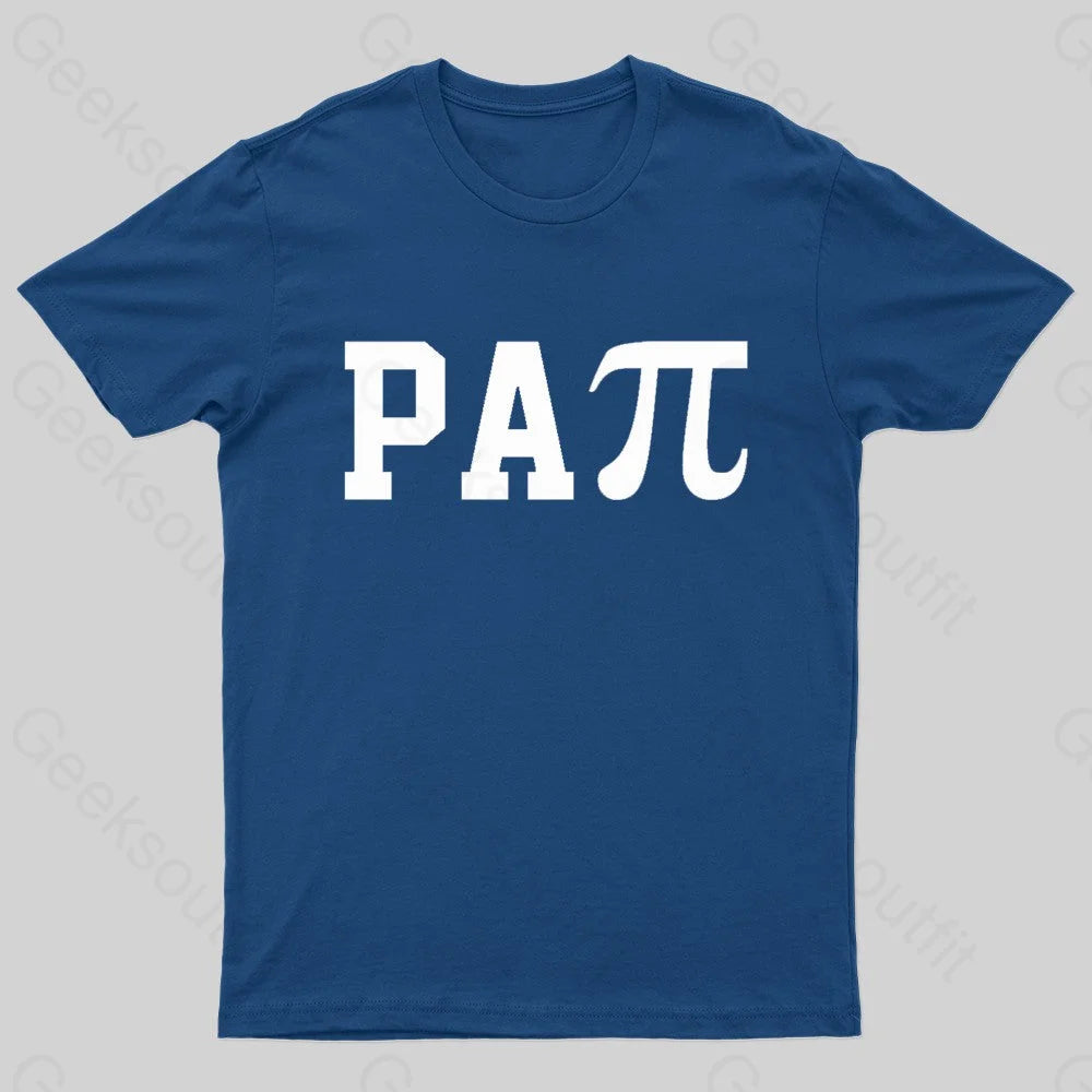 Papi Pi Dad Puns Math Nerd T-Shirt