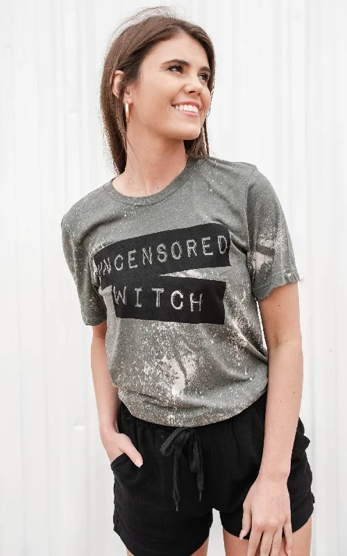 Uncensored Witch Bleached Out T-Shirt** - Final Sale