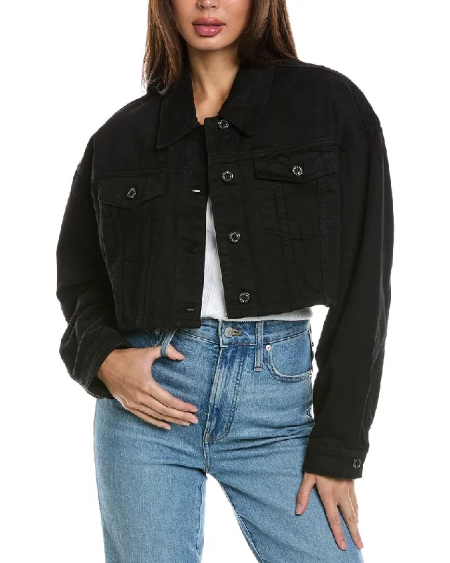 Weworewhat Cropped Denim Jacket