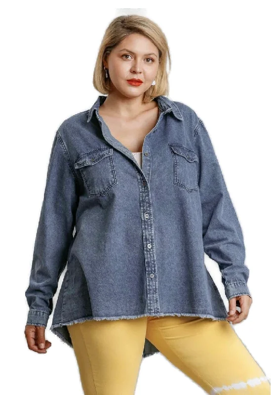 Button Down Denim Shacket