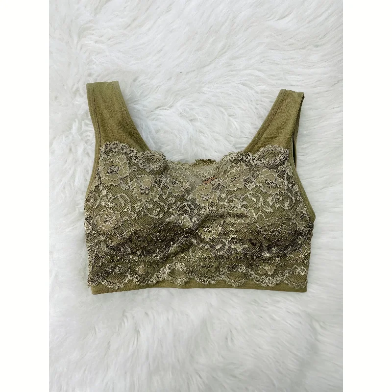 Light Olive Lace Bandeau Bralette