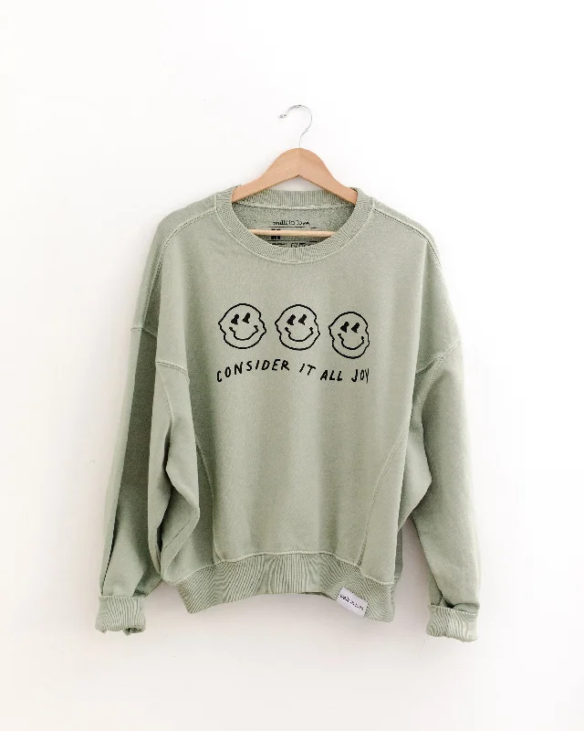 Consider It All Joy Sage Cozy Women's Sweatshirt