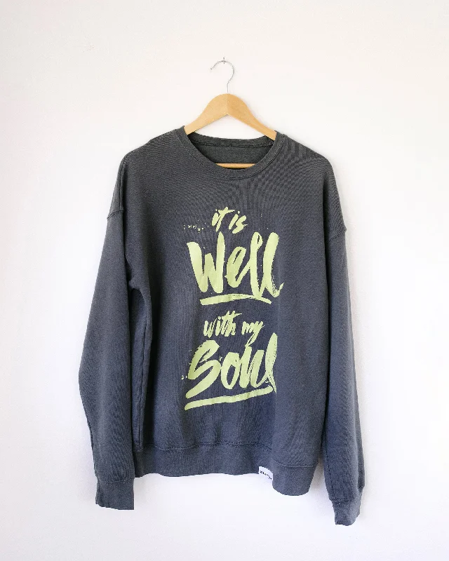 It Is Well Asphalt Sweatshirt