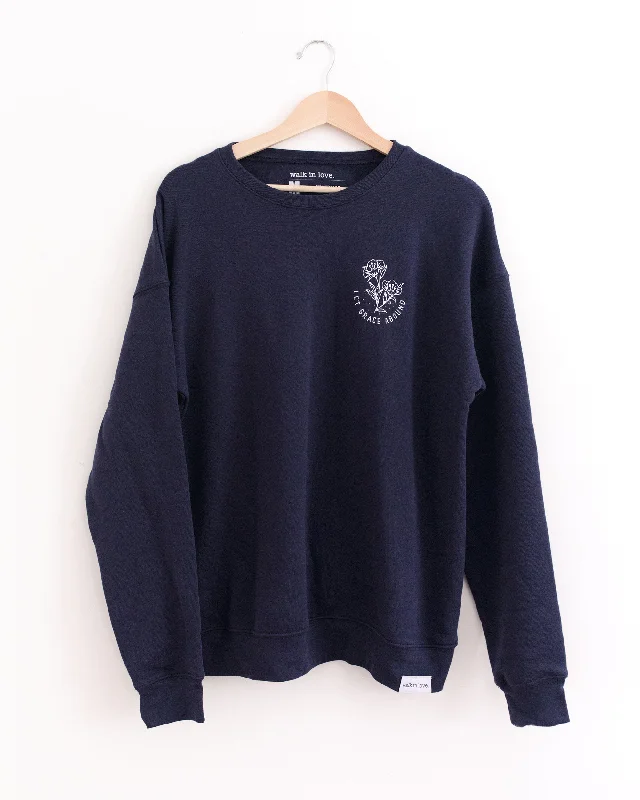 Let Grace Abound Navy Sweatshirt