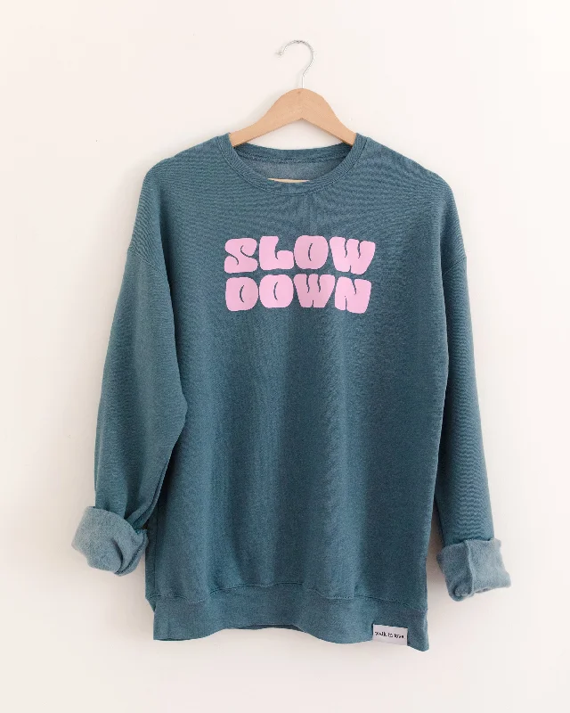 Slow Down Heather Slate Sweatshirt