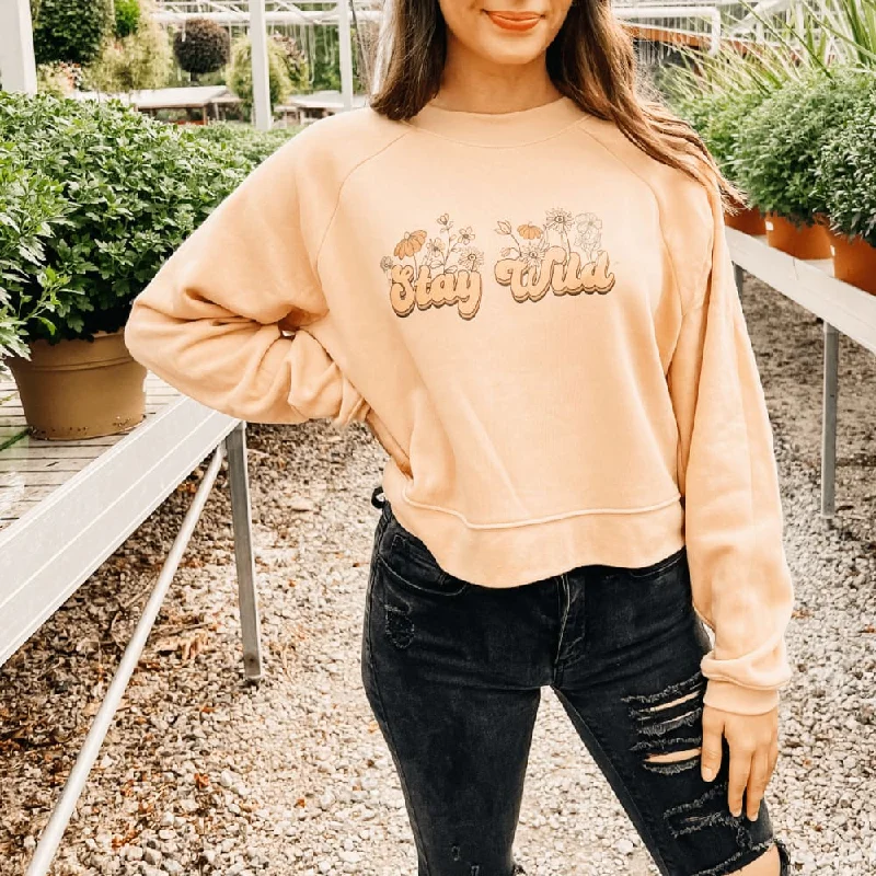 Stay Wild Cropped Sweatshirt