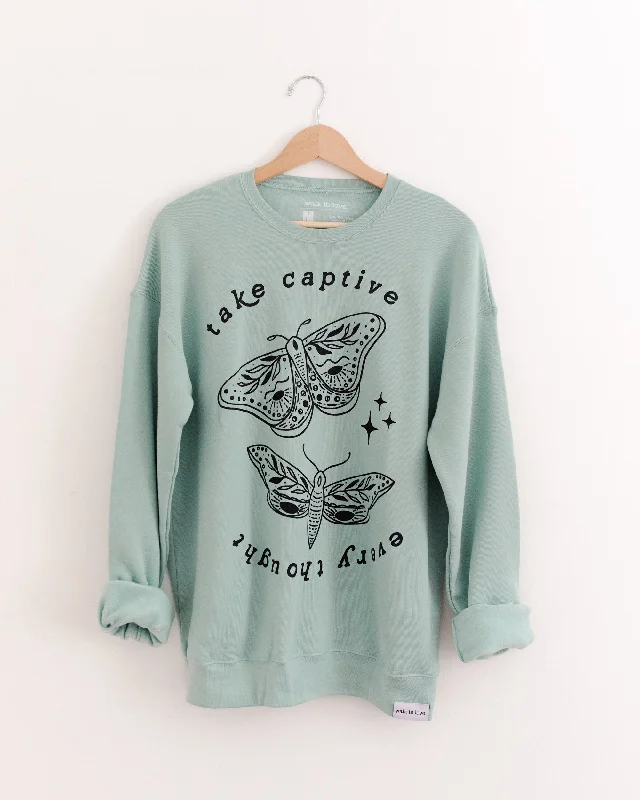 Take Captive Every Thought Dusty Blue Sweatshirt