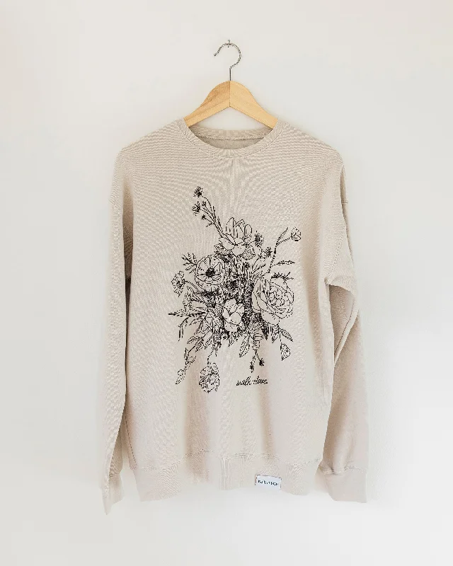 walk in love. Floral Heather Dust Sweatshirt