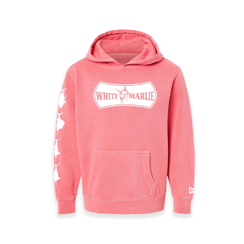 Youth Pink White Marlie Hoodie