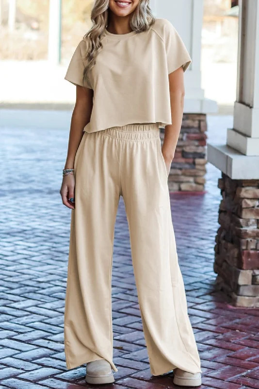 Faye Wide Leg Pants 2 Piece Set